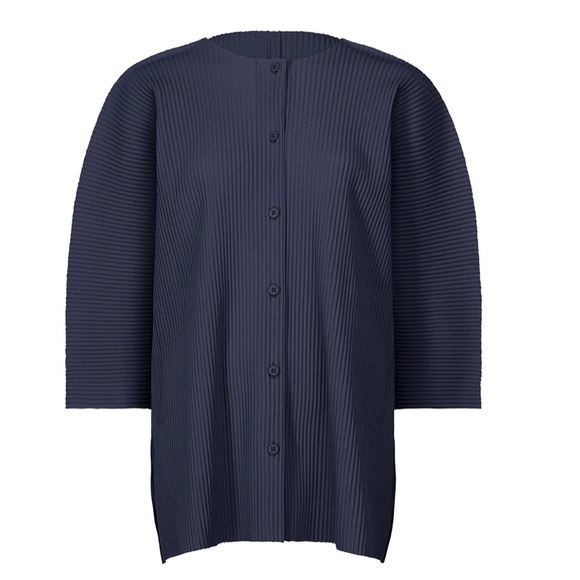 me ISSEY MIYAKE Fine Knit Pleats Cardigan (NWT) - Picture 2 of 7